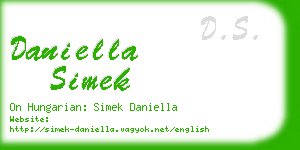 daniella simek business card